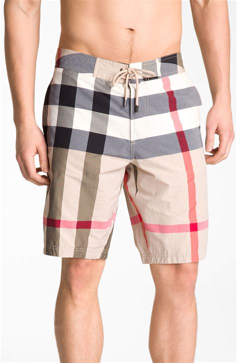 burberry brit laguna check print board shorts|Men’s Designer Swimwear .